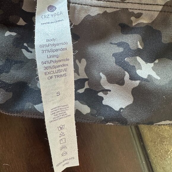 CRZ YOGA Butterluxe Strappy Sports Bra Size S black and gray - Picture 4 of 4